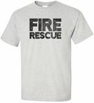 Adult & Youth Fire Rescue Distressed Tee Distressed Tee