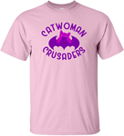 Adult & Youth Short Sleeve GLITTER DESIGN Catwoman Crusaders Short Sleeve Tee