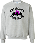 CATWOMAN Youth & Adult Crew Neck sweatshirt Sport Grey Crew sweatshirt