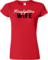 Firefighter WIFE Ladies T-shirt PFD Firefighter WIFE Ladies T-shirt PFD