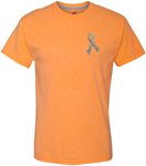 Heather Neon Orange Ribbon Tee BSC Cancer Support Group Tee