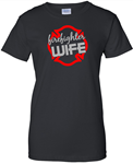 Ladies Firefighter Wife T-shirt GLITTER DESIGN Ladies Firefighter Wife T-shirt GLITTER DESIGN
