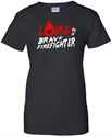 Ladies LOVED By a Firefighter T-shirt  Ladies LOVED By a Firefighter T-shirt 