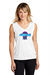 Ladies Sleeveless V-Neck Midwest Magic Basketball - MWMB-SMLST352 INK COLOR
