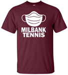 Maroon Milbank Tennis Adult & Youth Short Sleeve Cotton Tee Milbank Tennis Adult & Youth Short Sleeve Cotton Tee