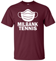 Maroon Milbank Tennis Adult & Youth Short Sleeve Cotton Tee Milbank Tennis Adult & Youth Short Sleeve Cotton Tee