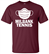 Maroon Milbank Tennis Adult & Youth Short Sleeve Cotton Tee - MAGT-SS2000 MAT Masked