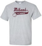 Milbank Tennis Adult & Youth Short Sleeve Cotton Tee Milbank Tennis Adult & Youth Short Sleeve Cotton Tee