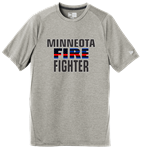 Minneota Fire Fighter with Fireman Flag T-Shirt 