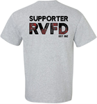 RVFD Distressed SUPPORTER Tee RFD RVFD Distressed SUPPORTER Adult & Youth Tee